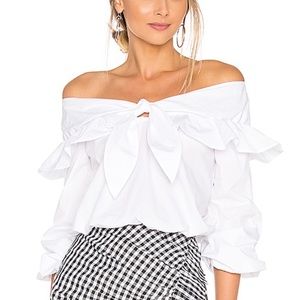 NWT Lovers + Friends Rebecca Top in White